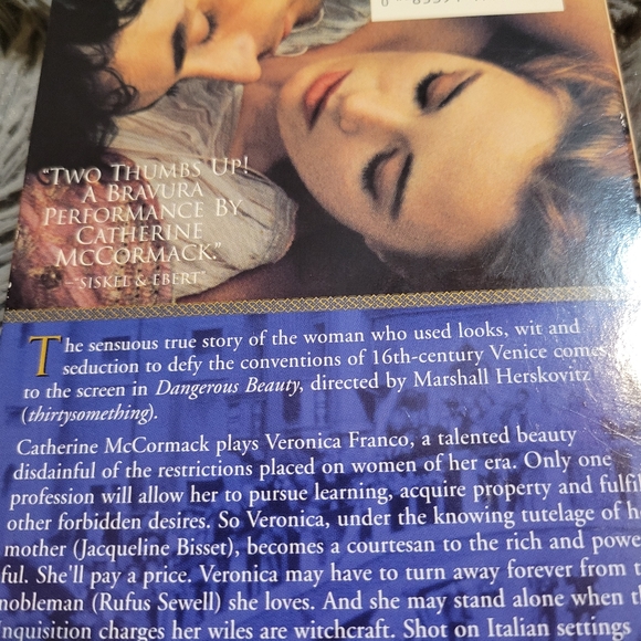 Dangerous Beauty VHS Movie (1997) - Picture 8 of 8